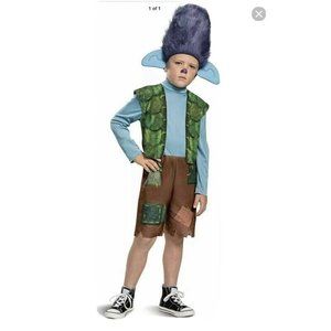 Trolls World Tour: Kids Branch Costume S (4-6)